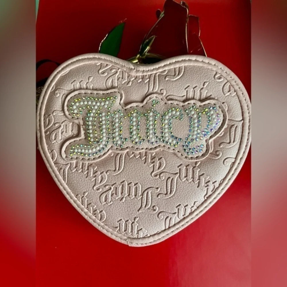 Juicy Couture Wallet,Juicy Couture Pink Heart Wristlet